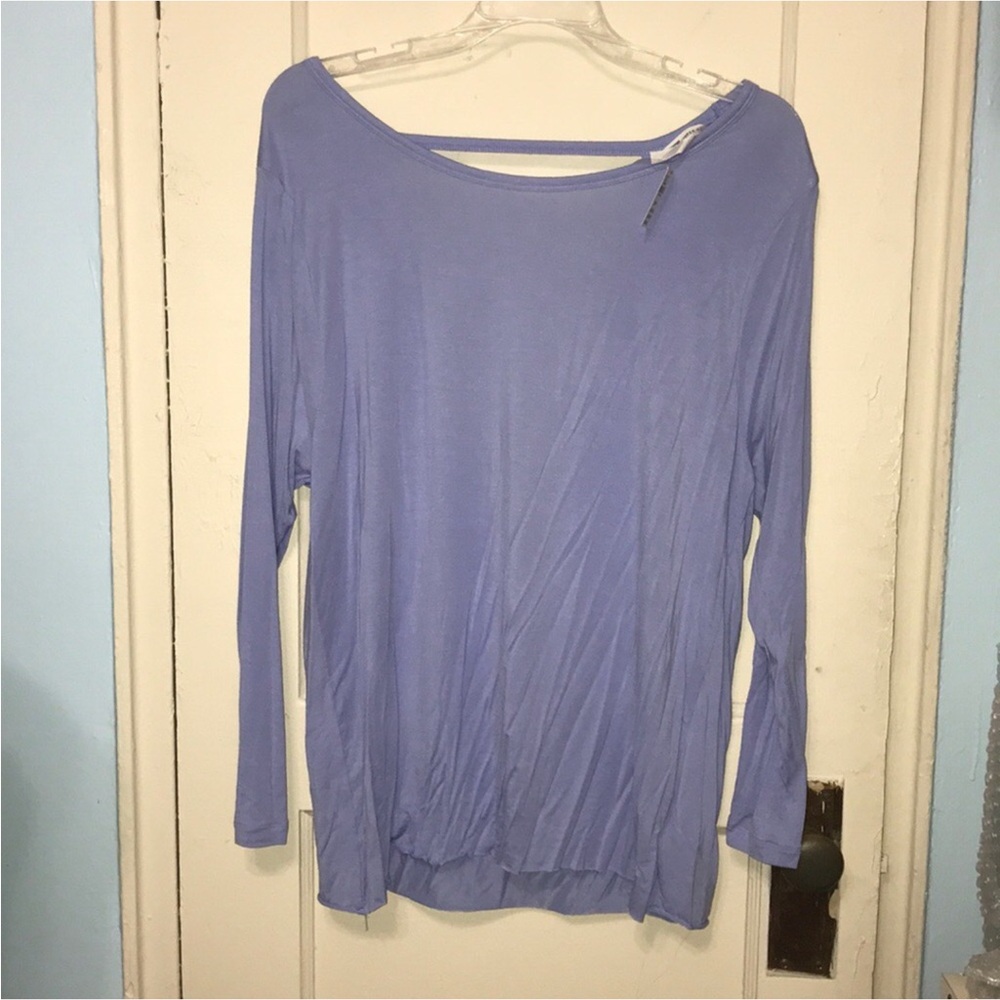 Victoria secret super soft periwinkle Blue xs open back long sleeve shir…